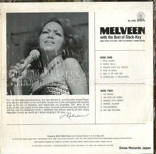 LEED, MELVEEN melveen with the best of slack-key SL-7046