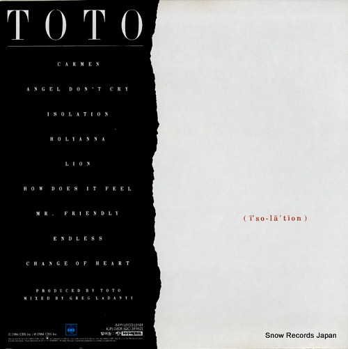 TOTO isolation KJPL-0408