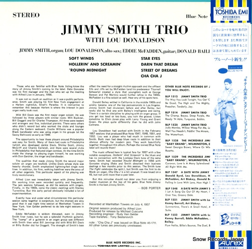 SMITH, JIMMY jimmy smith trio with l.d. BNJ61013