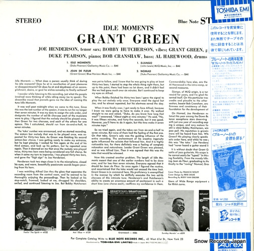 GREEN, GRANT idle moments BNJ-71025
