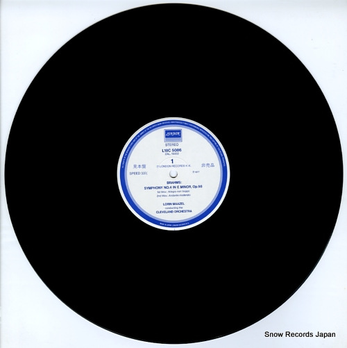 MAAZEL, LORIN brahms; symphony no.4 in e minor, op.98 L18C5086