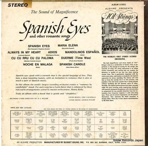101 STRINGS spanish eyes S-5051