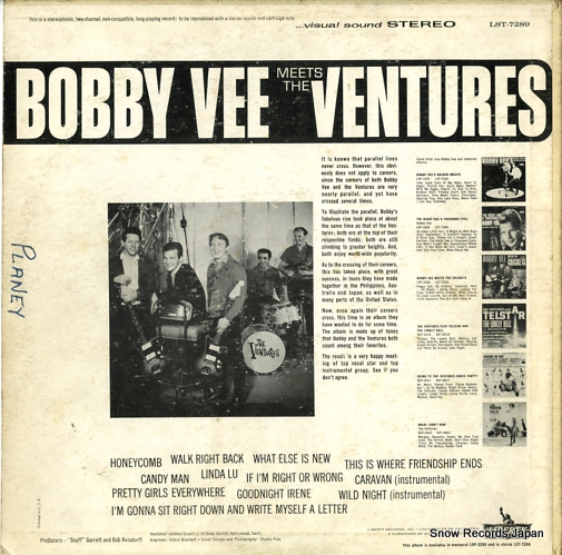 ܥӡ٥㡼 bobby vee meets the ventures1 LST-7289