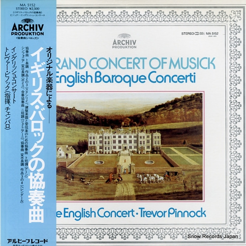 PINNOCK, TREVOR a grand concert of musick MA5152