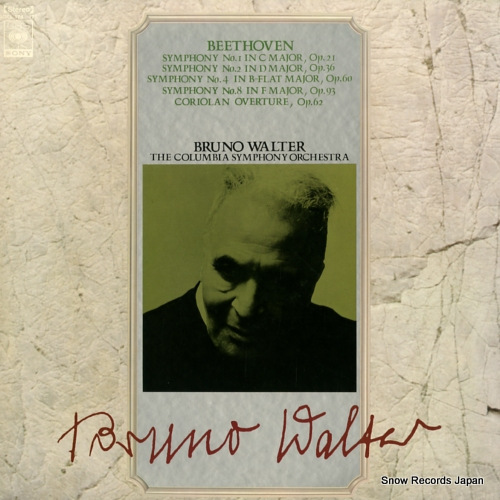 WALTER, BRUNO beethoven; symphonies nos.1, 2, 4, 8 & orchestral work SOCL174