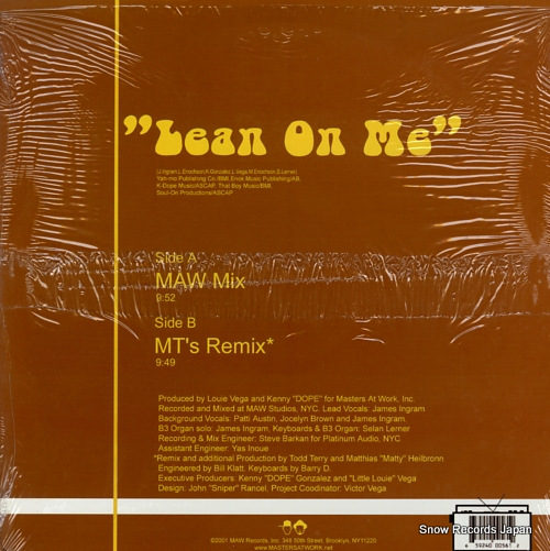 INGRAM, JAMES lean on me MAW056