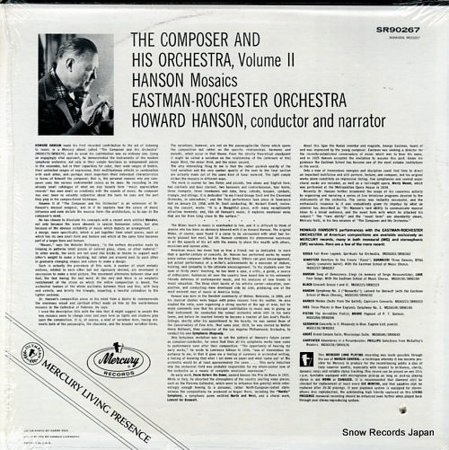 HANSON, HOWARD the composer and his orchestra vol.2 SR90267