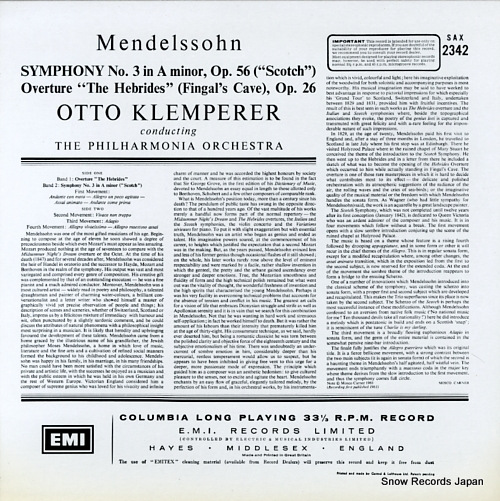 åȡڥ顼 mendelssohn; symphony no.3 