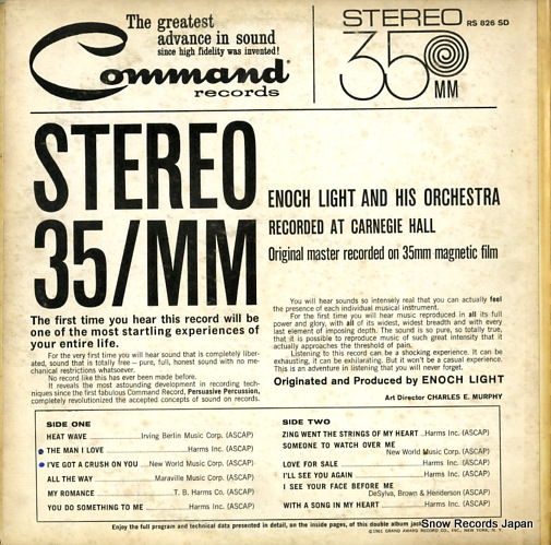 LIGHT, ENOCH stereo 35/mm RS826S.D.