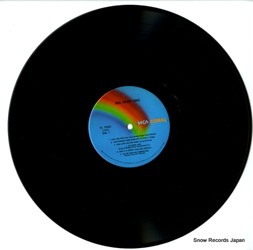 CROSBY, BING bing crosby sings VL73603