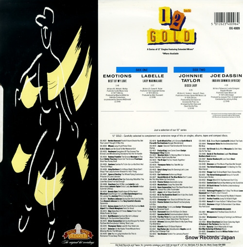 EMOTIONS / LABELLE best of my love / lady marmalade OG4009