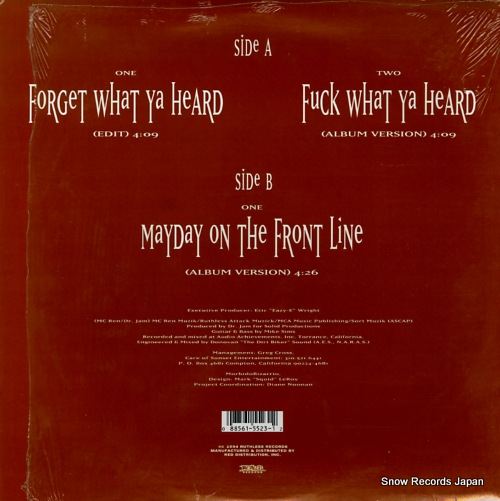 MC REN forget what ya heard 88561-5523-1
