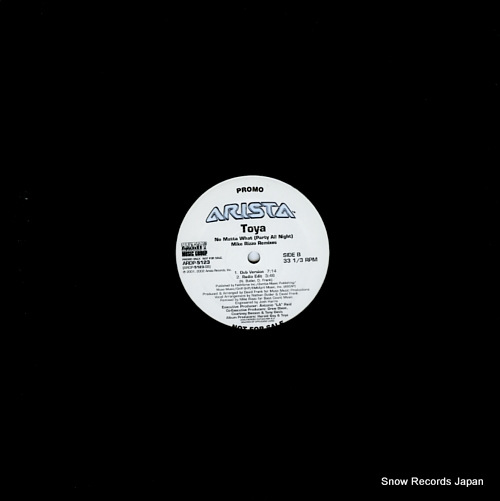 TOYA no matta what (party all night) mike rizzo remixes ARDP-5123 - back cover