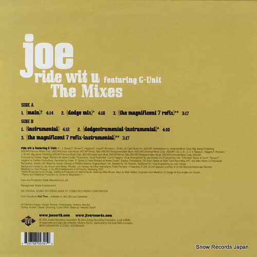 JOE ride wit u (the mixes) 82876609391