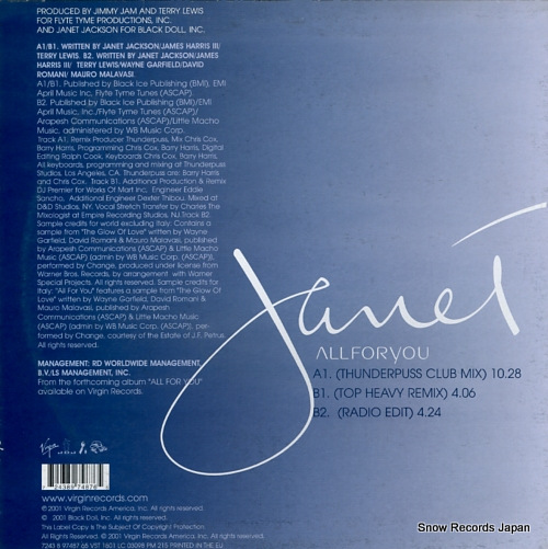 JACKSON, JANET all for you 724389748765