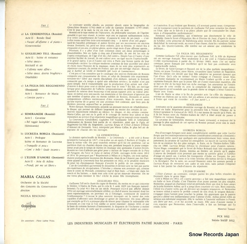 CALLAS, MARIA airs de rossini et donizetti SAXF1012
