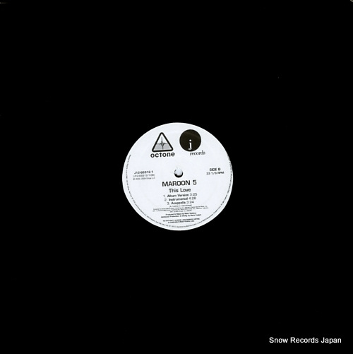 MAROON 5 sunday morning / this love J12-66912-1