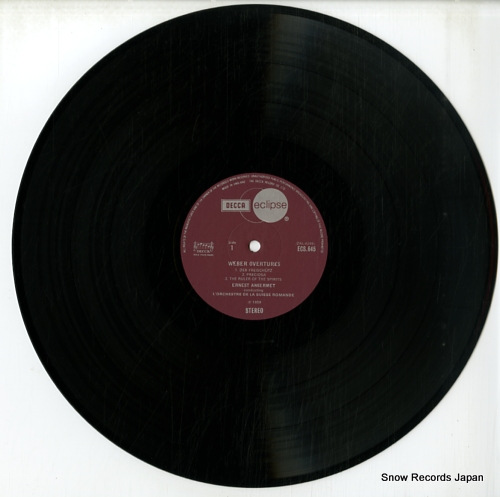 ANSERMET, ERNEST weber overtures ECS645