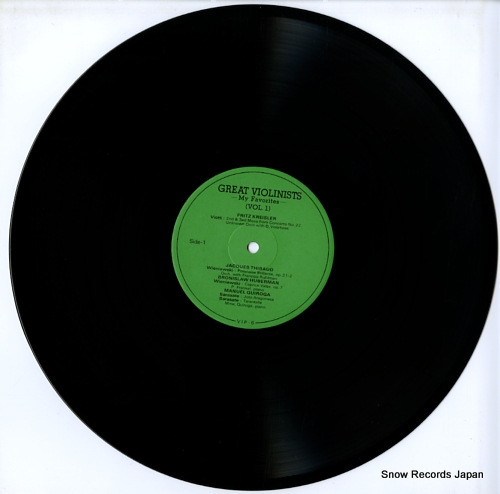 KREISLER, FRITZ my favorites vol.1 VIP-6