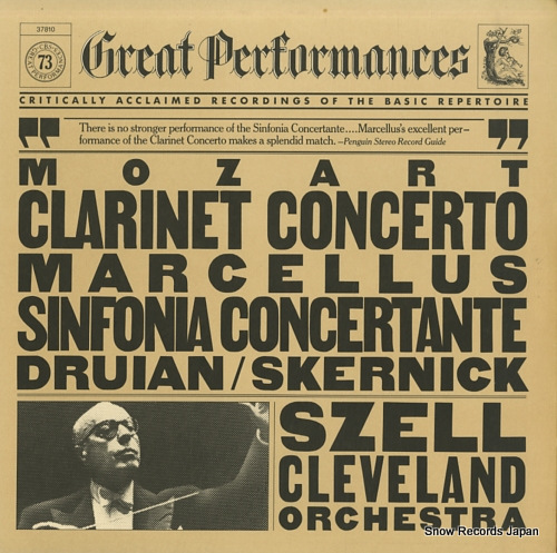 SZELL, GEORGE mozart; clarinet concerto / sinfonia concertante MY37810