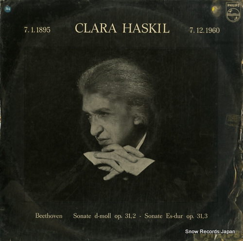 HASKIL, CLARA beethoven; sonate d-moll op. 31,2 - sonate es-dur op.31,3 A02073L