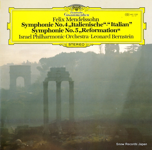 BERNSTEIN, LEONARD mendelssohn; symphonie no.4 