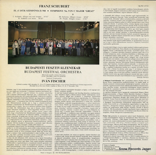 FISCHER, IVAN schubert; symphony no.9 