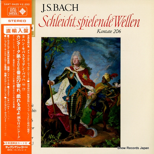 LEONHARDT, GUSTAV bach; schleicht, spielende wellen kantate 206 SAWT9425-B