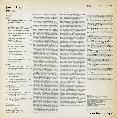 AUGER, ARLEEN haydn; lieder 827499