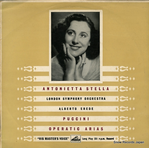 STELLA, ANTONIETTA puccini; operatic arias MALP1428
