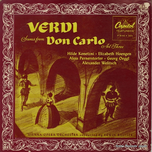 ERWIN BALTZER verdi; scenes from don carlo act three P-8144