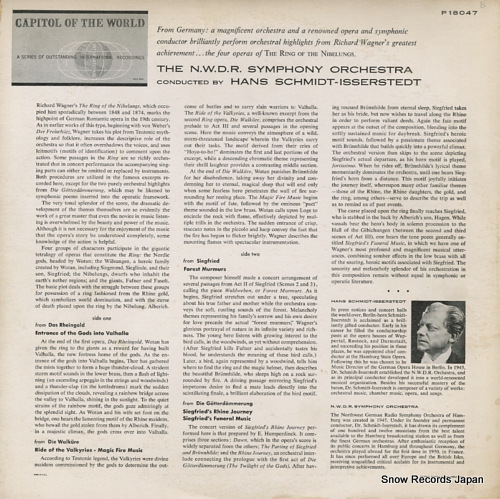 SCHMIDT-ISSERSTEDT, HANS wagner; highlights from the ring of the nibelungs P18047