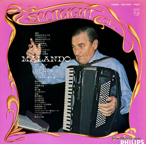 MALANDO AND HIS ORCHESTRA spotlight on malando FDX-9261