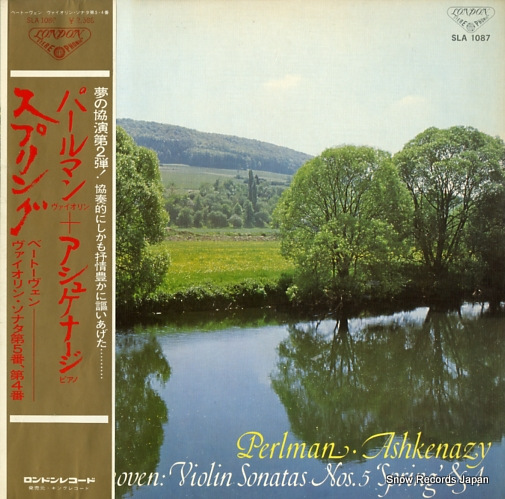 PERLMAN, ITZHAK / VLADIMIR ASHKENAZY beethoven; violin sonata no.4 & no.5 