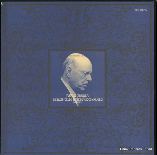 CASALS, PABLO bach; cello suites (unaccompanied) complete GR-2071C