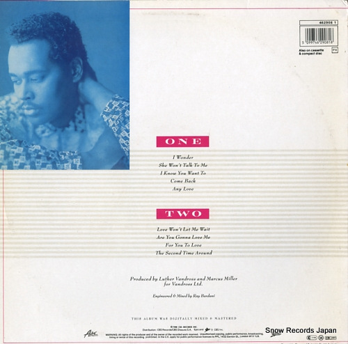 VANDROSS, LUTHER any love 4629081