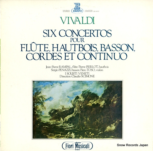 SCIMONE, CLAUDIO vivaldi; six concertos pour flute hautbois basson cordes et continuo ERA1028