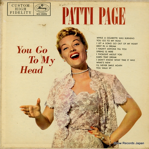 PAGE, PATTI you go to my head MG-20098