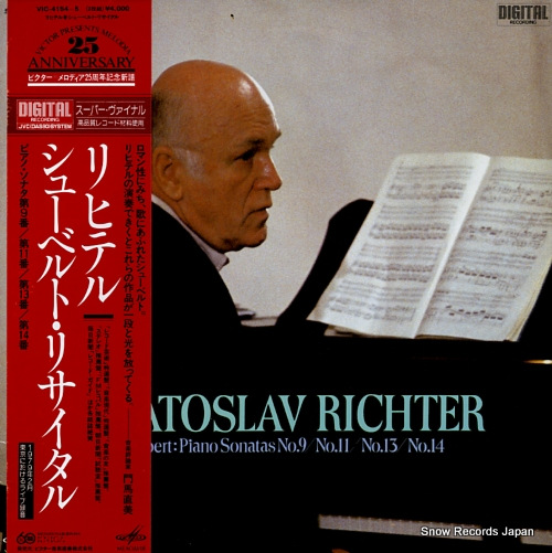 RICHTER, SVJATOSLAV schubert; piano sonatas no.9, no.11, no.13, no.14 VIC-4154