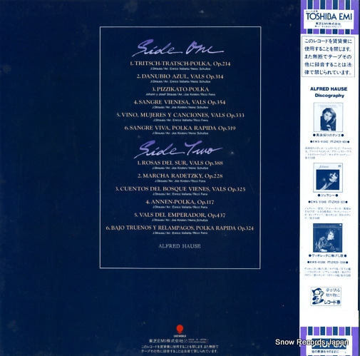 HAUSE, ALFRED y su orquestra de cuerdas interpretan a johann strauss EWS-81658