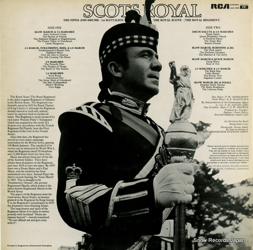 ROTAL SCOTS, THE scots royal LSA3248