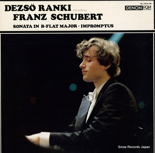 RANKI, DEZSO ranki plays schubert OX-7036-ND