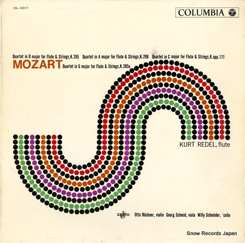 REDEL, KURT mozart; four flute quartets OL-3317