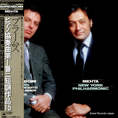 BARENBOIM, DANIEL / ZUBIN MEHTA brahms; piano concerto no.1 in d minor op.15 28AC1360