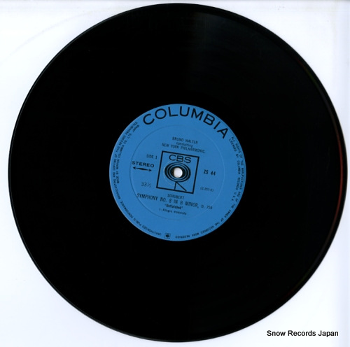 WALTER, BRUNO schubert; symphony no.8 