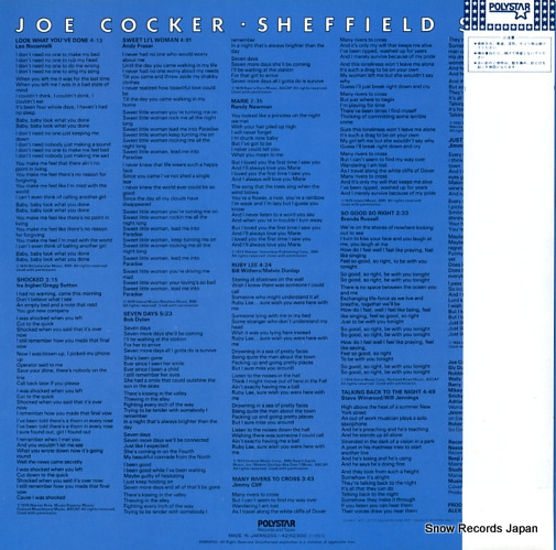 COCKER, JOE sheffield steel 25S-142