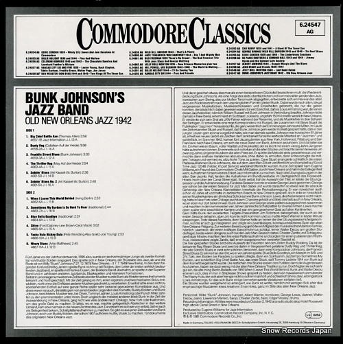 JOHNSON, BUNK 1942 old new orleans jazz 6.24547