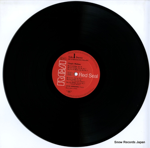 RUBINSTEIN, ARTUR chopin; waltzes LSC2726-B