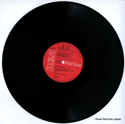 RUBINSTEIN, ARTUR chopin; concerto no.1 LSC2575-B