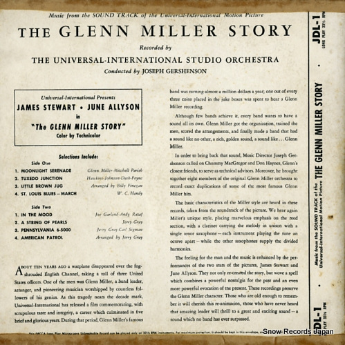 MILLER, GLENN the glenn miller story JDL-1